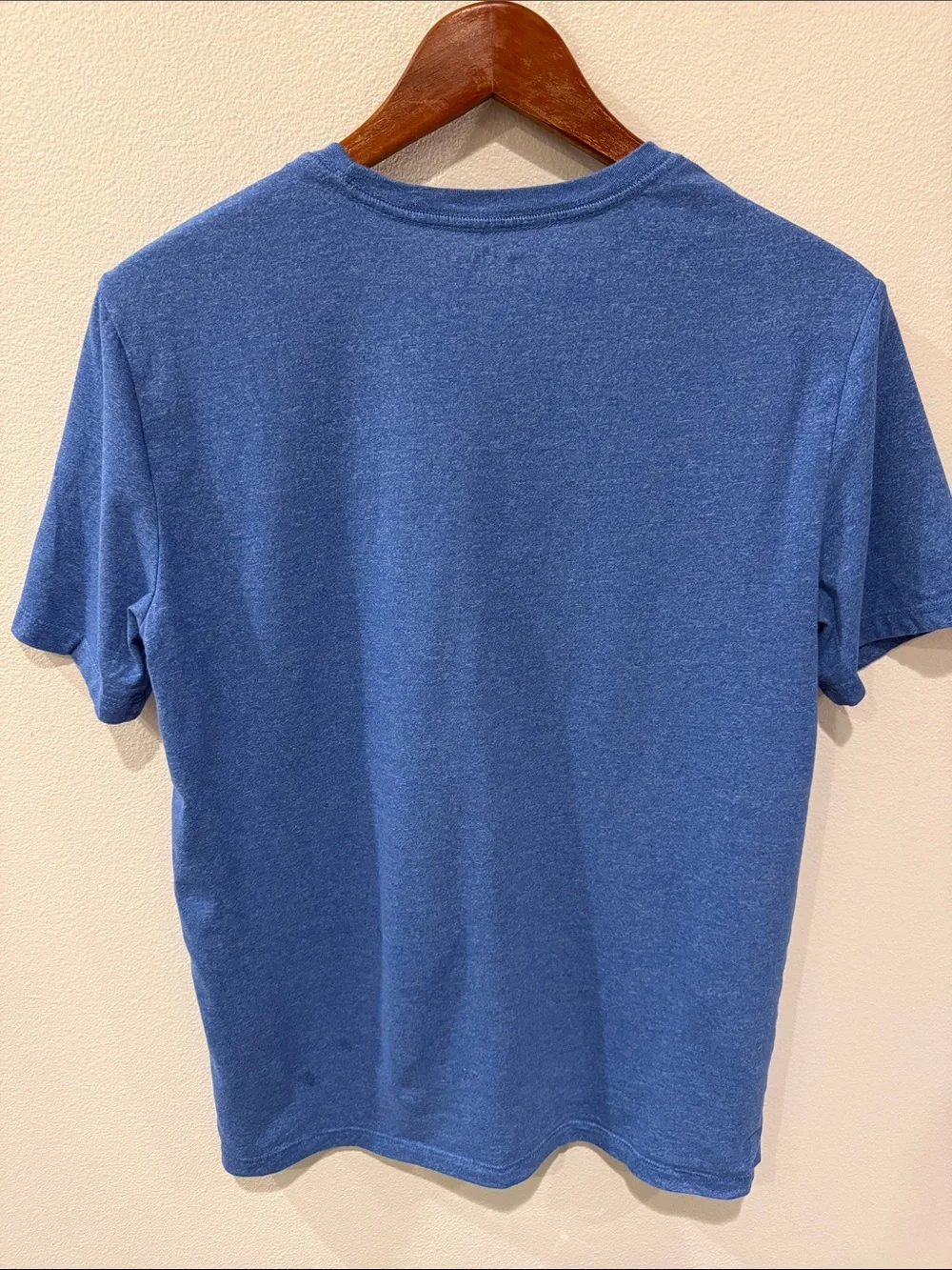 Old Navy Boys Heathered Blue Crew Neck Pocket Tee